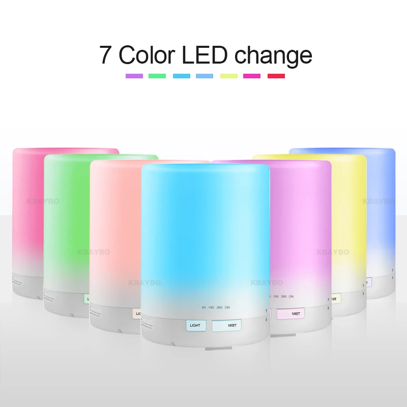 

300ml Aroma Essential Oil Diffuser,Ultrasonic Air Humidifier 8-9 HOURS Continuous Diffusing - 7 Color Changing 4 Timer Settings