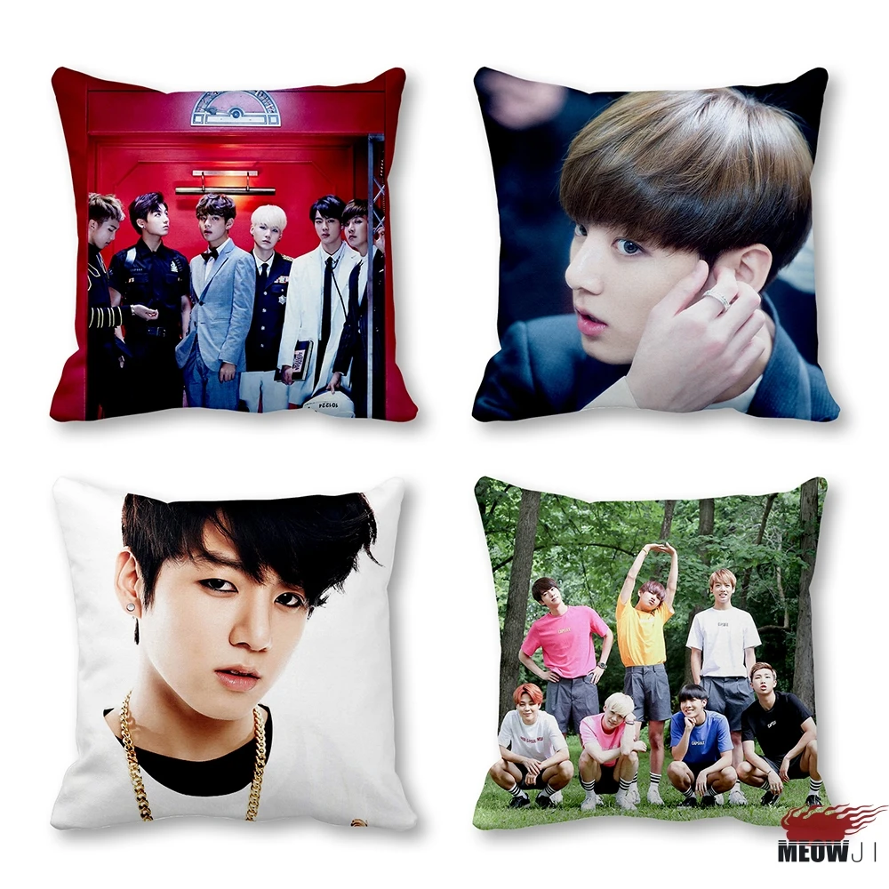 

BTS Bangtan Boys Style Multi Size Throw Pillow Case Cover Free Shipping