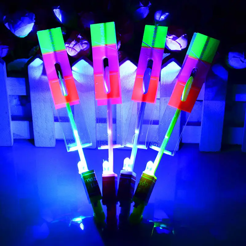 

12 Pack ROCKET COPTER Flare Copter High Quality LED Helicopter Catapult Toy