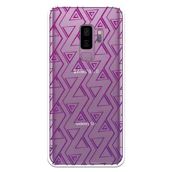 

Stand case costume drawing Triangulos Purples WP016 for Samsung Galaxy S9 Plus