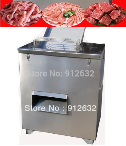 

30mm biggest knives Automatic Meat Cube Cutting Machine, Meat Dicer slicer fish or Pork fresh meat