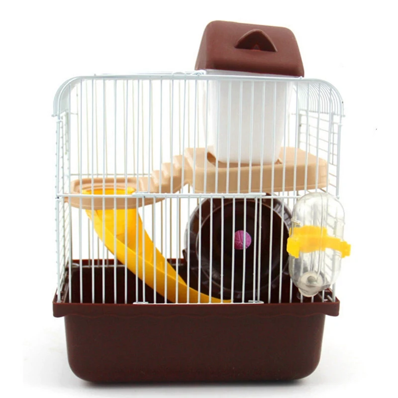 Hamster Cages Small Animals Cage 2 Tier Pet Hamster Castle House with