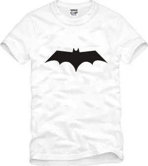 Брендовая детская одежда с Бэтменом для мальчиков и девочек хлопковая футболка с короткими рукавами - Цвет: Белый