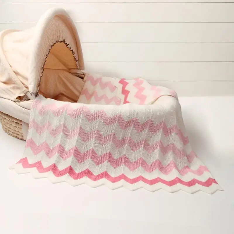 Для новорожденных мягкая Пеленальный Обёрточная бумага вязать Одеяло s младенческой белье для коляски Стёганое Одеяло Baby Care аксессуары