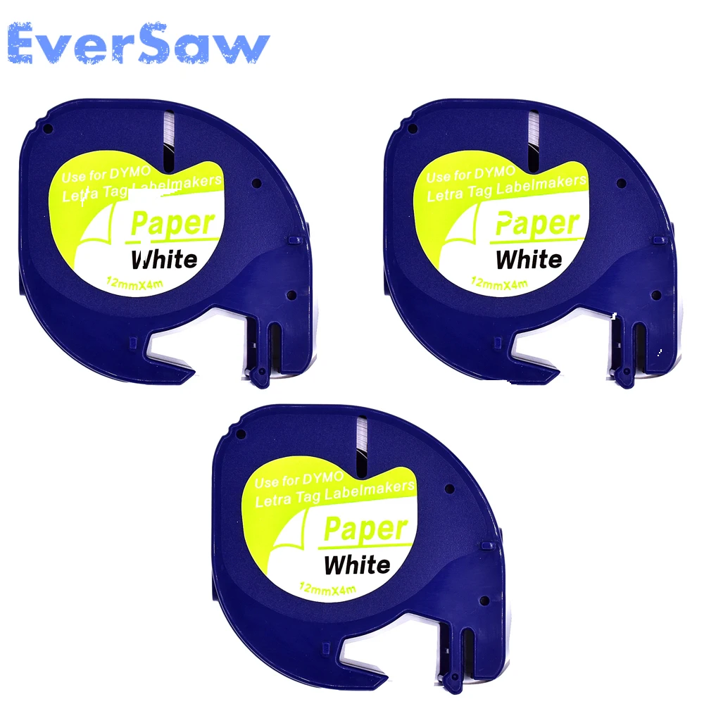 4PK красочные dymo letratag 91200 бумажная лента для этикеток производитель Этикеток