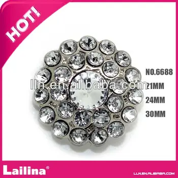 

Clear Acrylic Rhinestone Buttons With Shank