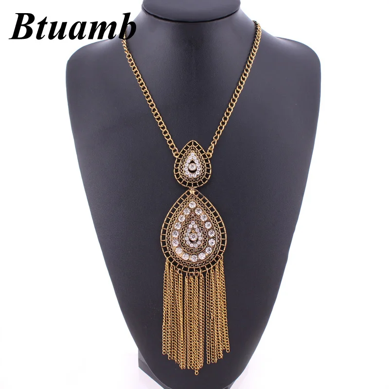 Btuamb Statement Necklaces for Women Ethnic Jewelry Vintage Boho Big