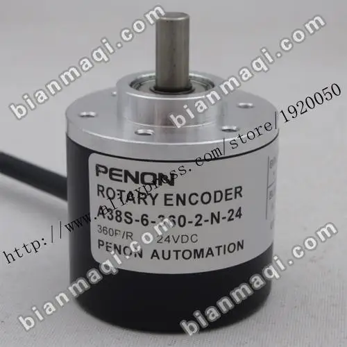 

Hot A38S-6-360-2-N-24 rotary pulse encoder solid shaft 6mm outer diameter 38mm360