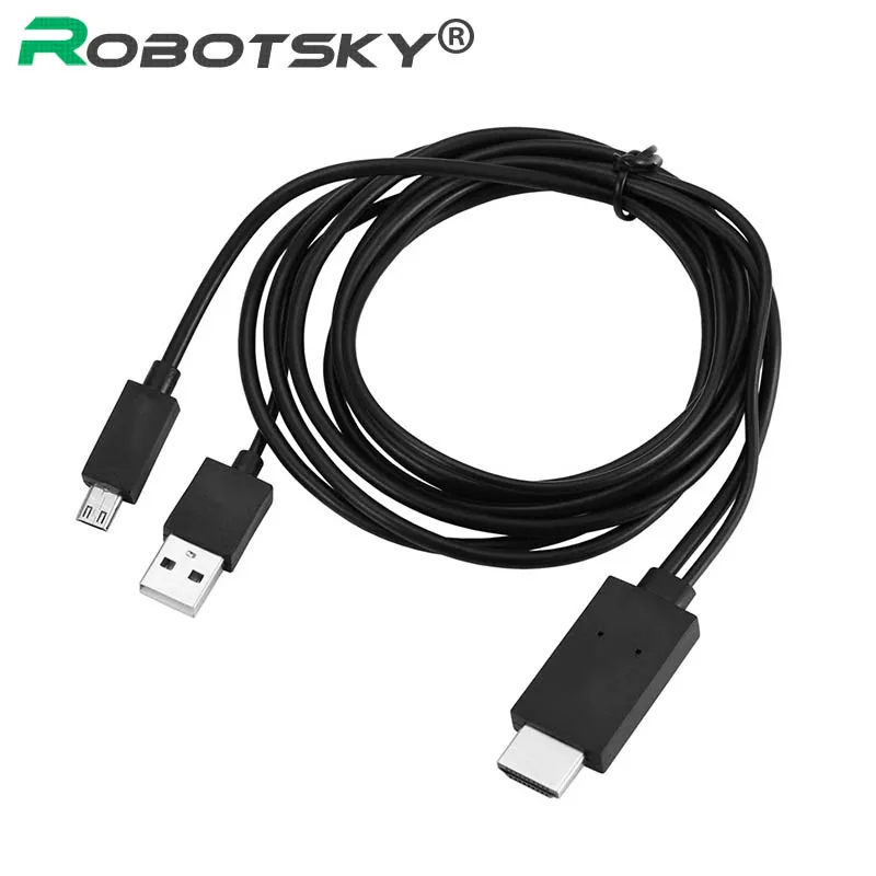 Высокое качество Micro USB 11 Pin к HDMI HDTV адаптер AV видео кабель для samsung Galaxy Note2 Note 3 S3 S4 S5