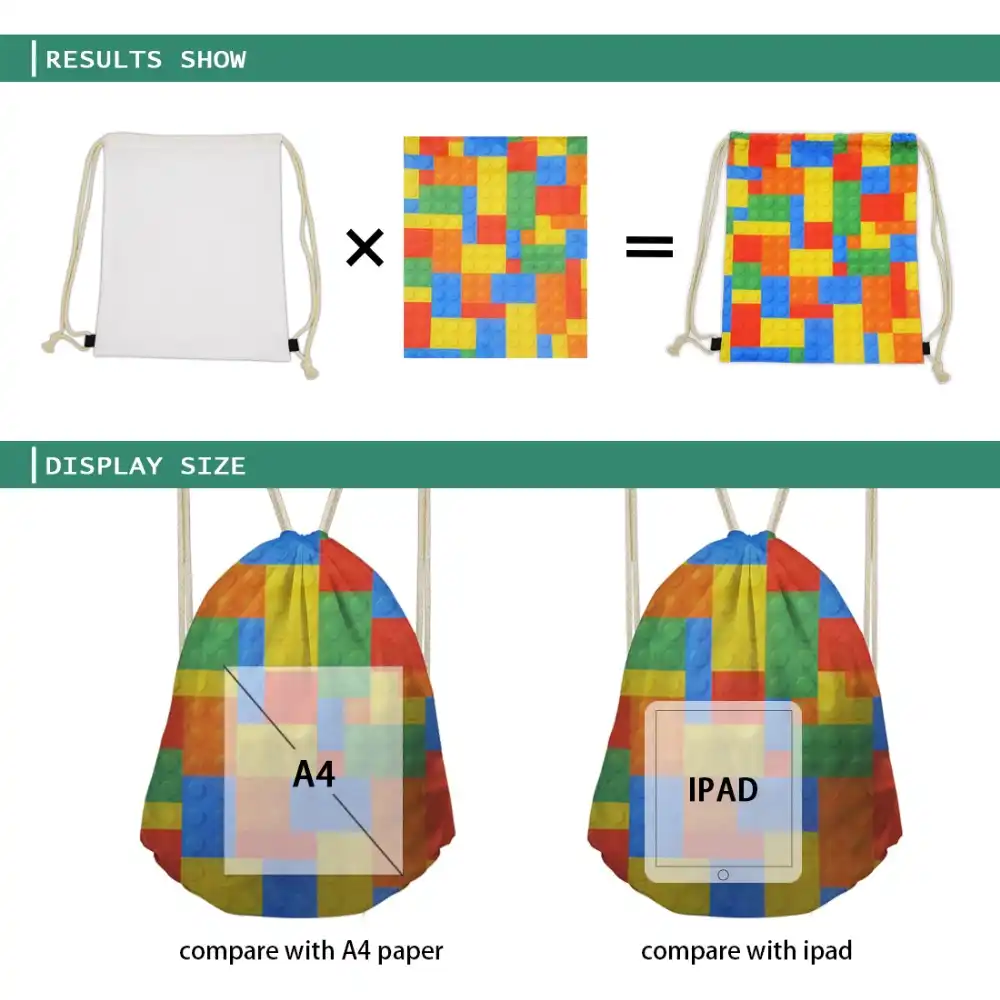 Small Drawstring Bag Women Yoga Backpack Kid Butterfly Print Travel Storage Bags