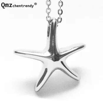 

Stainless Steel Animal starfish Pendants Necklace Ash Cremation Urn Jewelry Memorial Keepsake Ashes Openable Put In Ashes