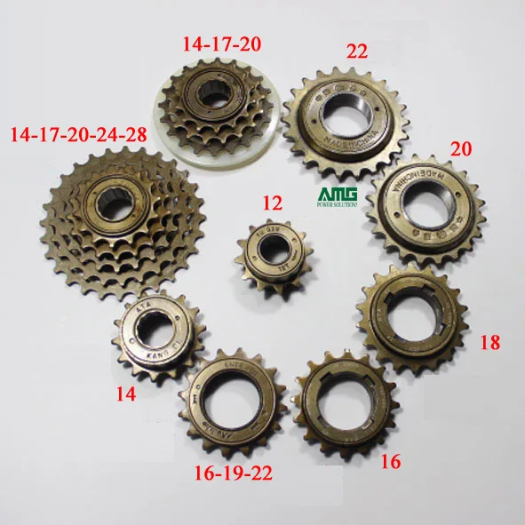 Звездочка шестерни маховик для генератора велосипеда, с 12, 14, 16, 17, 18, 19,20, 22, 24, 28 зуб/зубы