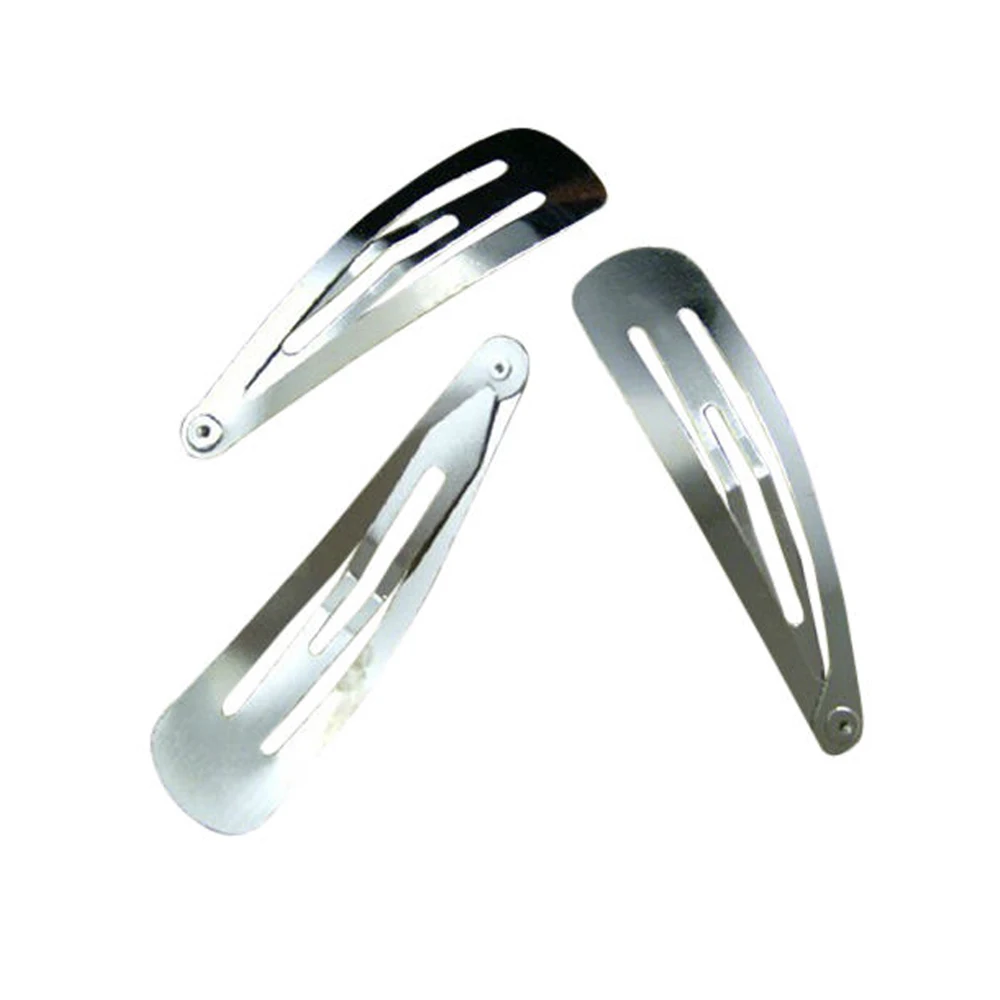 Buy Wholesle Lot 50pcs Silver Tone Metal Snap Hair