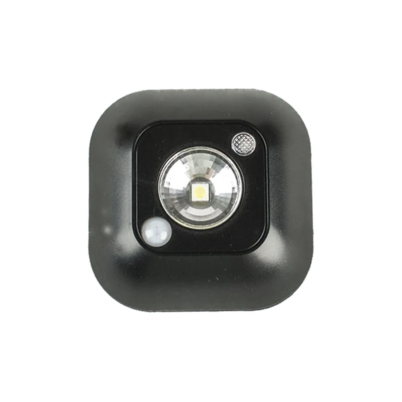 Светодиодный Ночной светильник с питанием от батареек AAA, маленький беспроводной инфракрасный датчик движения, лампы под шкафом, энергосберегающий светильник