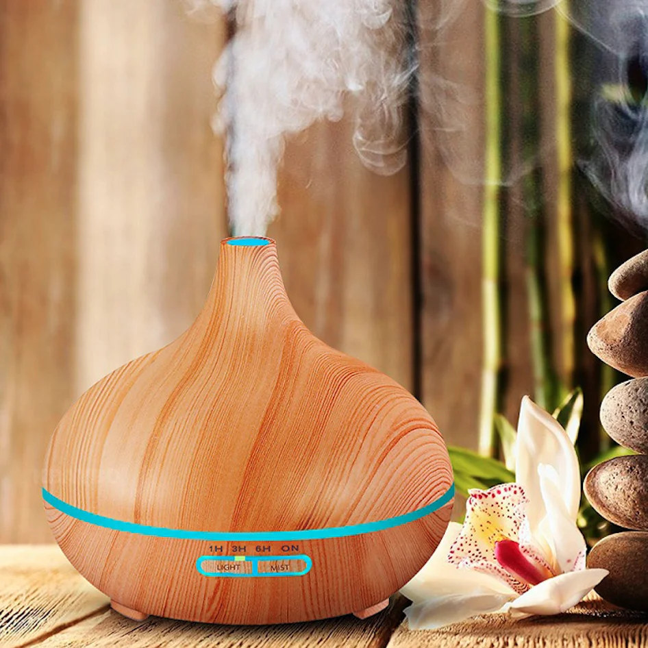KBAYBO 300ml Aroma Essential Oil Diffuser Ultrasonic Air Humidifier