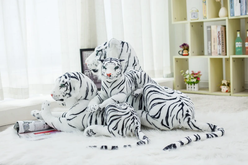 1 шт. 75/90 см огромные моделирования тигр плюшевые игрушки для детей дома/магазин/фото Декор Симпатичные кукла животных для детей подарок на