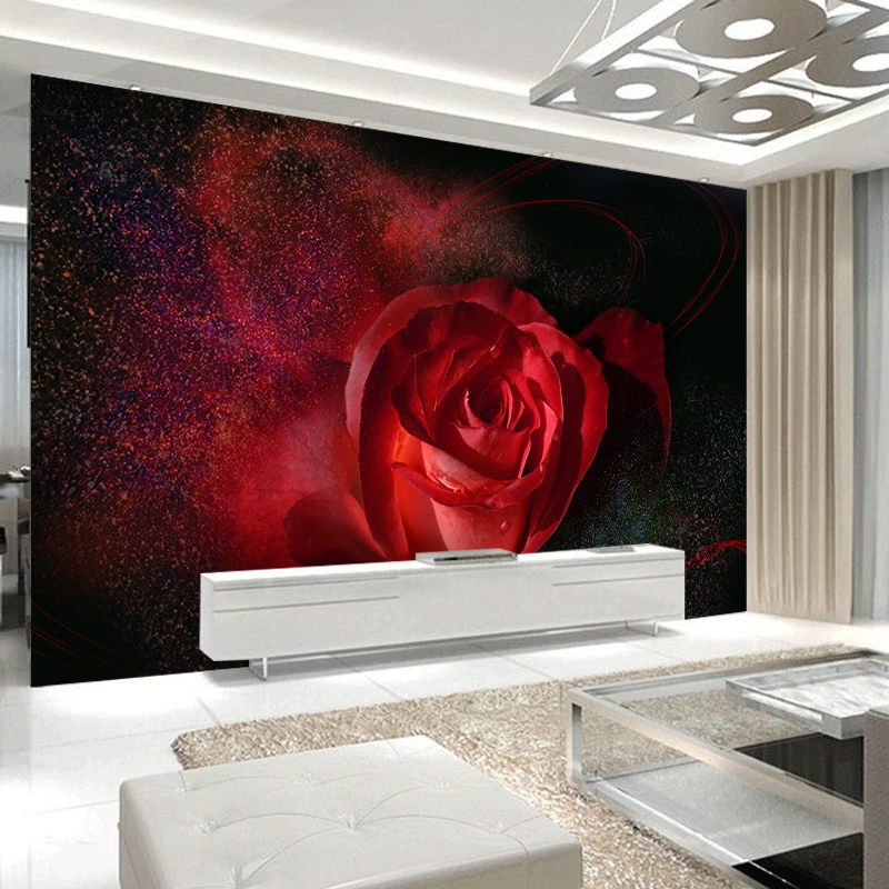 Бренд JiaSheMei фотообои на стену 3d Роскошные Bueatiful красная роза пейзаж настенная