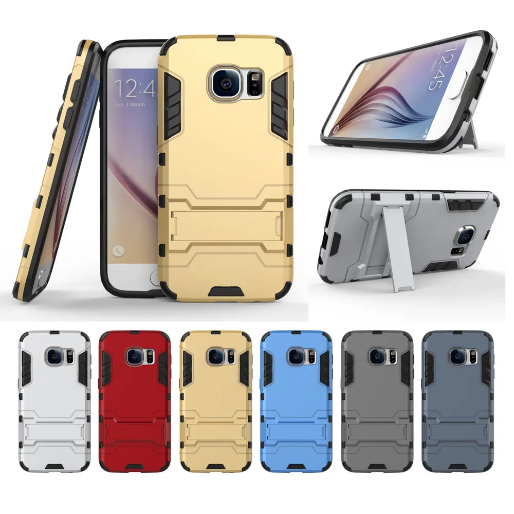 

2 in 1 Combo Armor Heavy Duty Shockproof Stand Mobile Phone Case For Samsung S7 S8 Note5