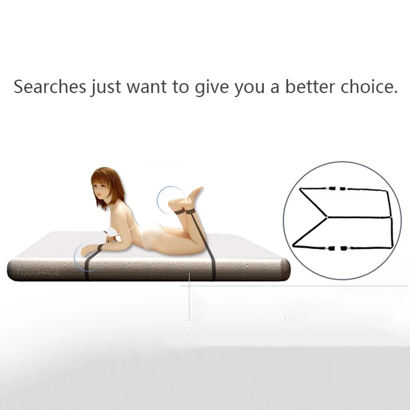 Bondage Toys Exotic bdsm bondage PU handkerchief love game fetish bondage leg open ankle cuff Sex H