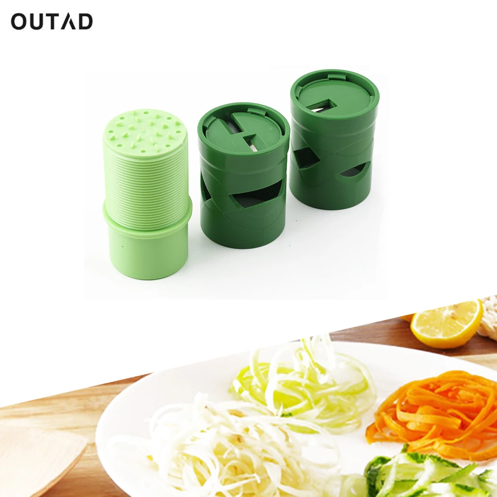 OUTAD Vegetable food chopper Spiral gadgets VEGGIE TWISTER Spiral