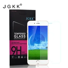 Фотография JGKK Tempered Glass  For iPhone 6 6s Screen Protector Film For iPhone 6 6s plus  Toughened Protective Guard With Retail Packa