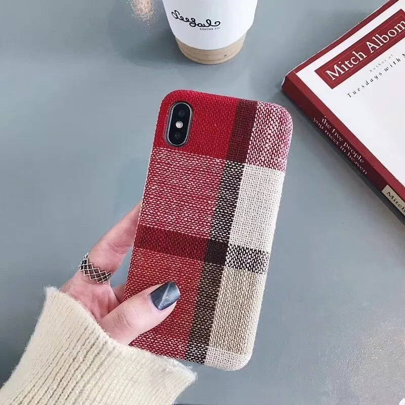 OnePlant тканевый чехол для телефона для iphone X милый олененок для iphone 6 7 8plus Мягкий чехол для iphone Xs XR XsMax милый мультяшный пони чехол - Цвет: red only case