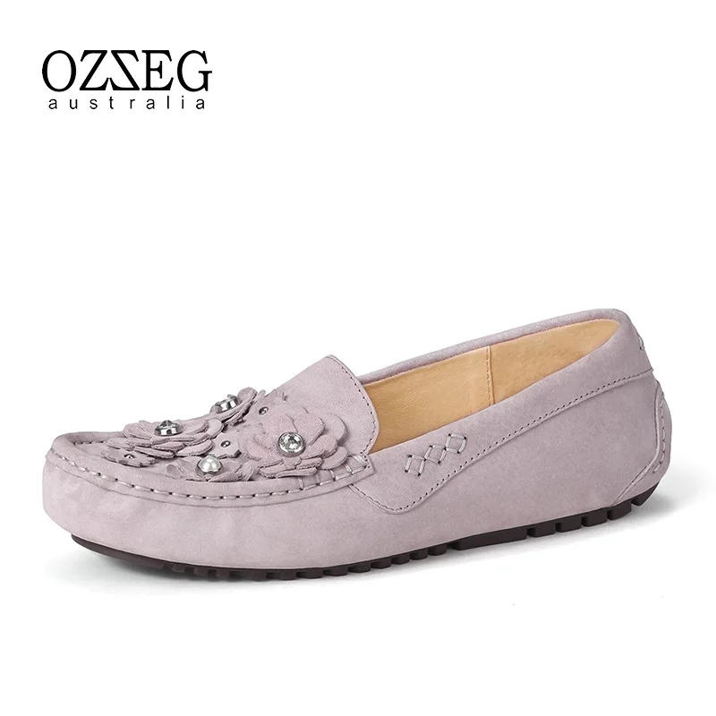 

Soft Leisure Flats Women Genuine Leather Shoes Moccasins Slip On Loafers Casual Female Driving Ballet Footwear High Quality