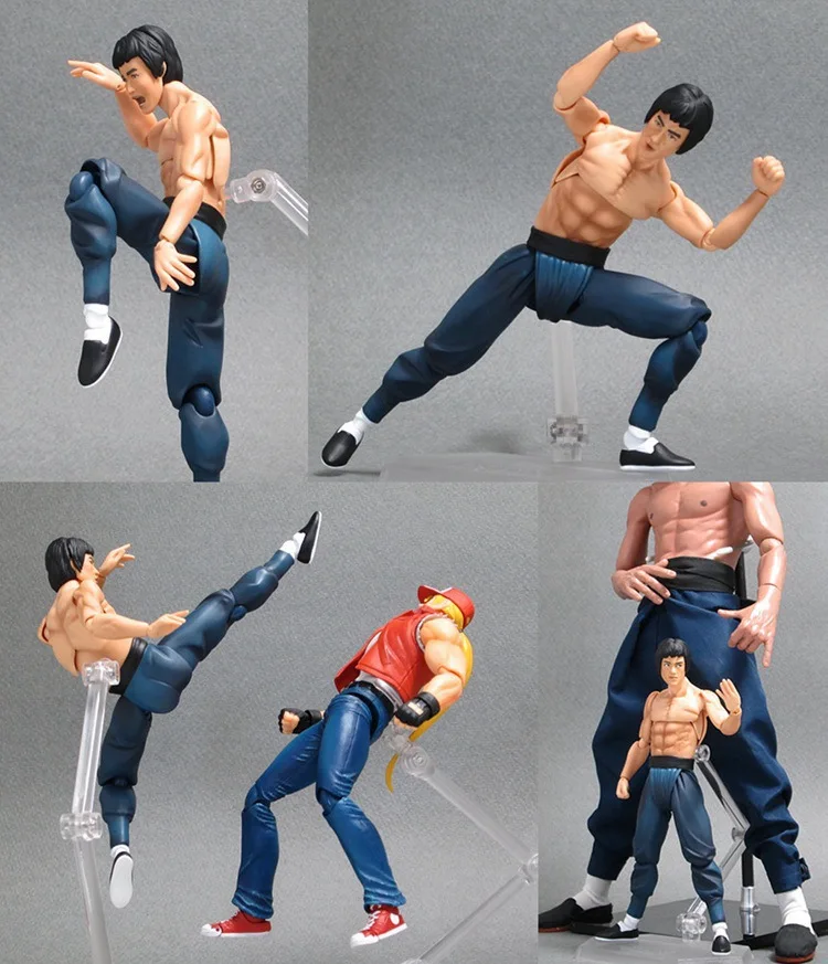 14 см Брюс Ли Figma 266 ПВХ фигурка BJD Коллекционная модель игрушки|Игровые фигурки и