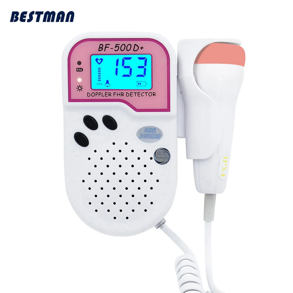 Ultrasonido Fetal Doppler Detector Fetus Dopler Stethoscope Heart Rate Monitor LCD Ecografo Portaile Health Product Machine
