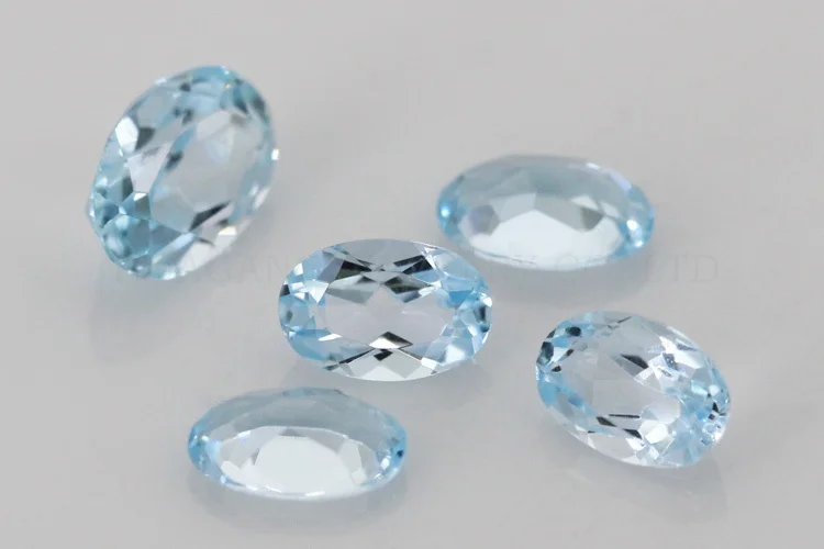 Details about   Lovely Lot of Natural Sky Blue Topaz 10x14 mm Oval Faceted Cut Loose Gemstone 