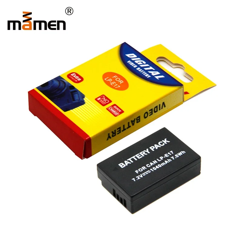 

Mamen LP E17 Rechargeable Replacement Camera Battery For Canon EOS M3 M5 M6 750D 760D 800D 77D 1040mAh 7.2V Lithium Battery