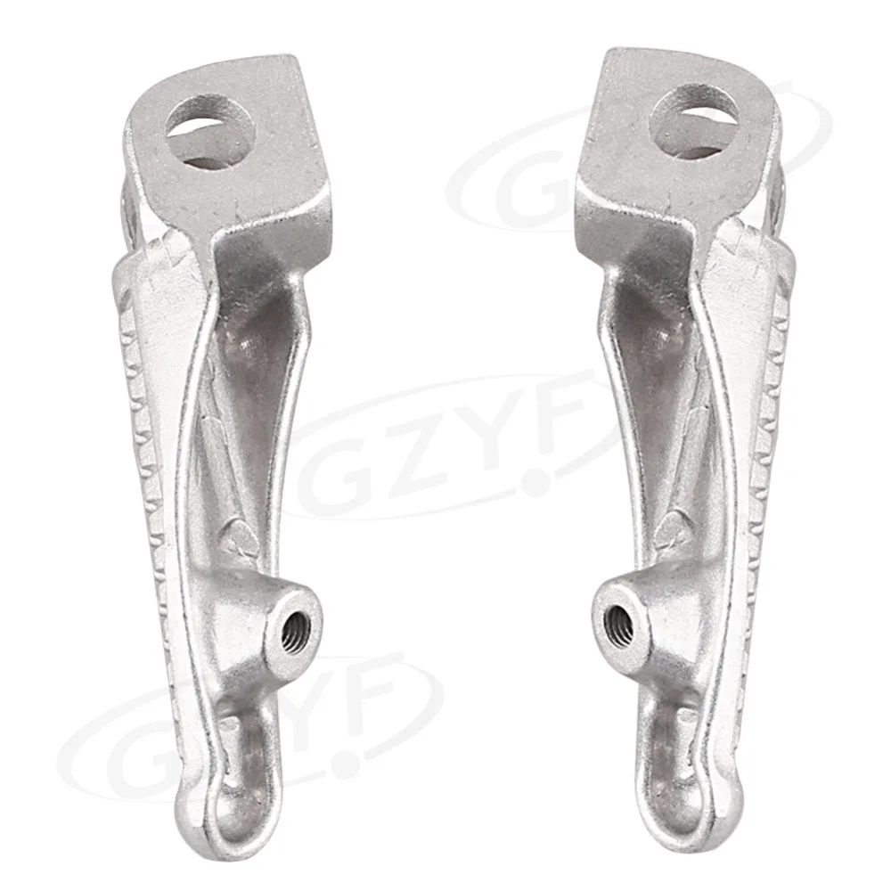 Motorcycle Front Foot Peg Footrest For Kawasaki Ninja ZX6R 2003-2013 & Ninja ZX10R 2004-2013 & Ninja ZX9R 1998-2003 & Z1000 2007-2013 & Z750 Z750S 2007-2010 & ER6N ER6F NINJA 650R 2009-2013 Silver