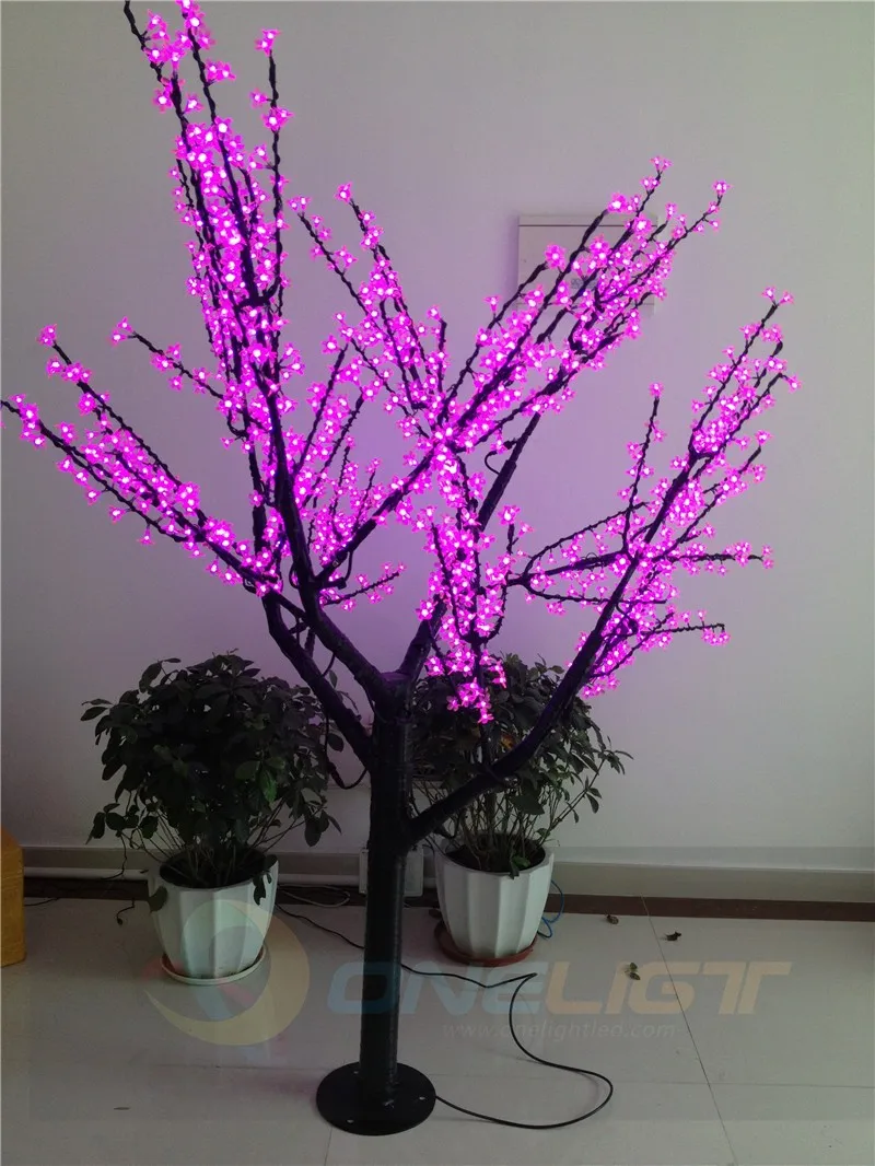 Светодиодный светильник для рождественской елки 2 м светодиодный светильник с цветком вишни водонепроницаемый внешний светильник