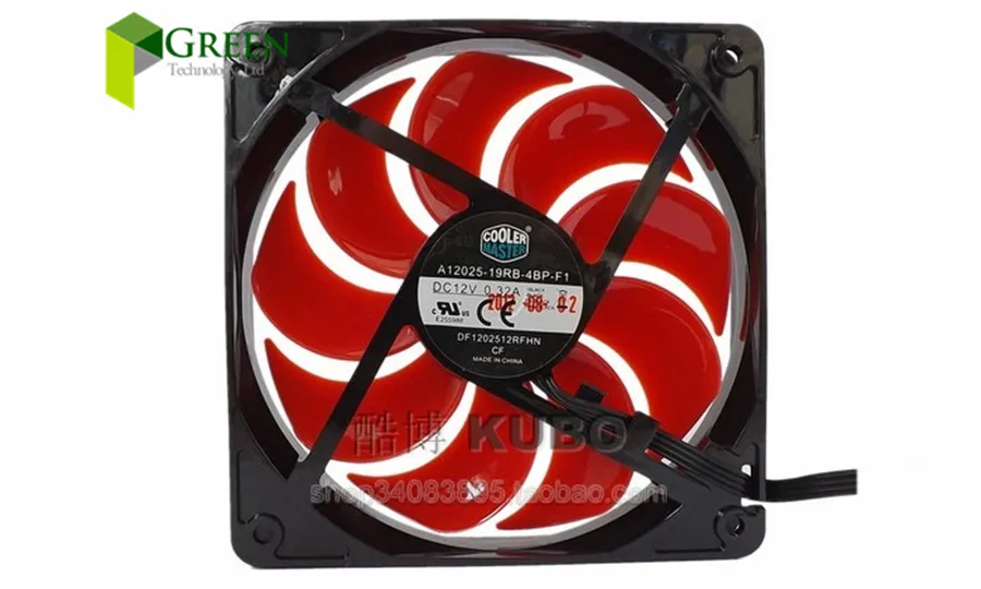 PCファン Cooler Master DF1202512RFMN 12個 Cooler Master DF1202512RFHN 120x 25mm 4Pin Quiet Silent Case