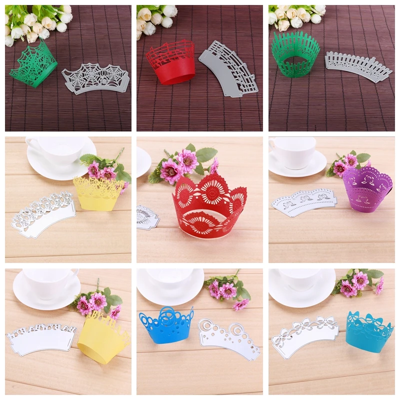 

Cupcake Wrap Metal Cutting Dies Stencil For DIY Scrapbooking Paper Cards Christmas Decorative Embossing Scrapbooking Craft Die