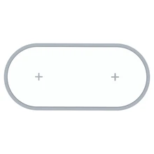 Двухместная Беспроводная зарядка 10 Вт Быстрая зарядка подходит для Apple Xiaomi Huawei, OPPO Smart Watch и других двух устройств зарядки