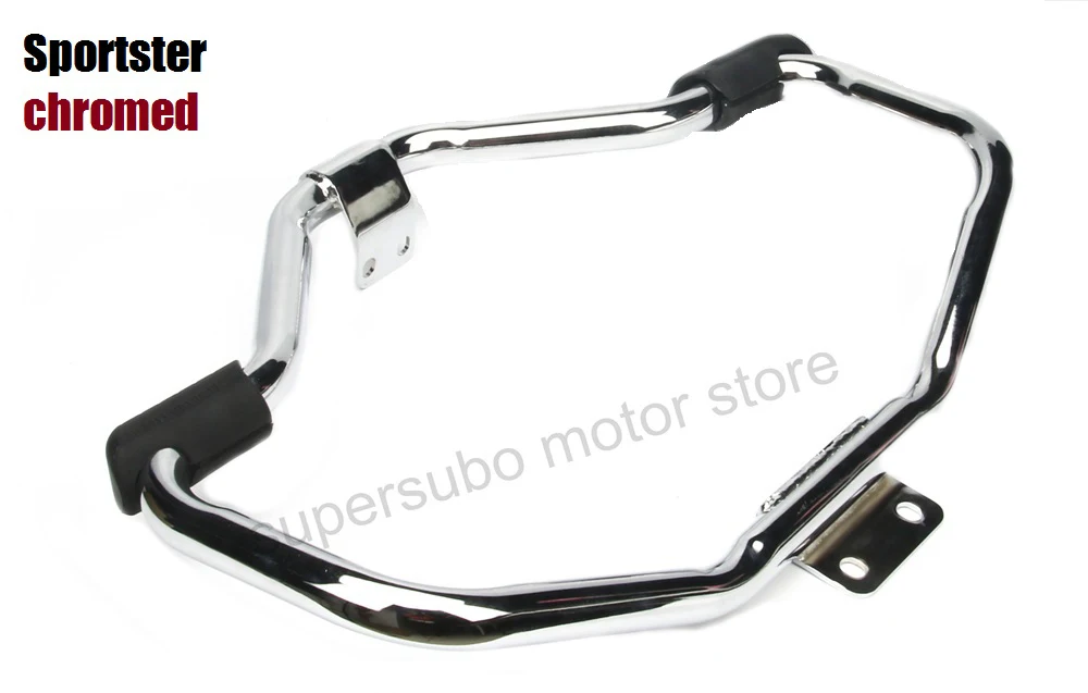 Motorcycle Chromed Mustache Highway Engine Guard Crash Bar For Harley