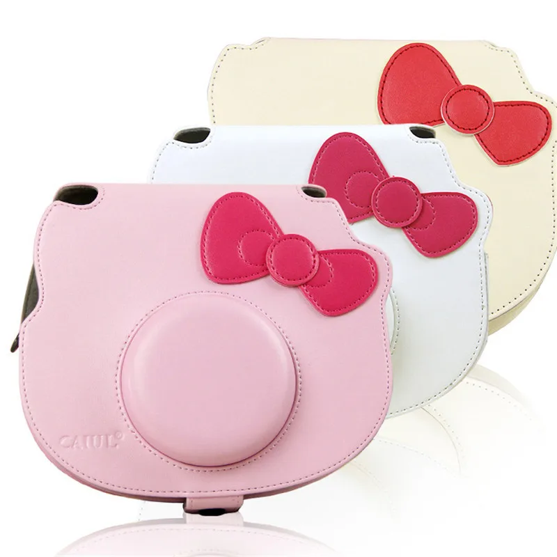 Colorful PU Leather Bag Case For Fujifilm Instax Mini Kitty Camera with