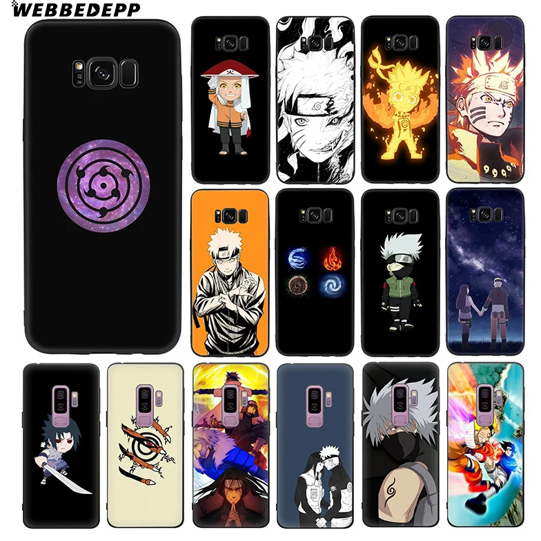 WEBBEDEPP логотип Akatsuki Наруто крутой Мягкий ТПУ силиконовый чехол для Samsung Galaxy S10 S10e S9
