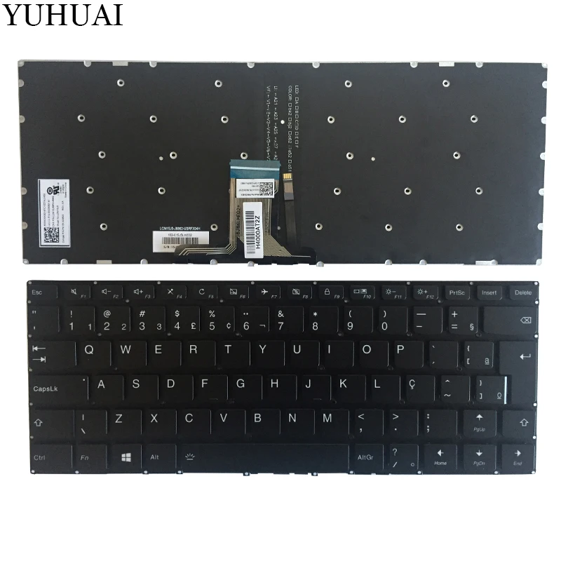 

NEW Brazil keyboard For Lenovo YOGA 510-14AST 510-14IKB 510-14ISK black BR laptop keyboard with Backlit