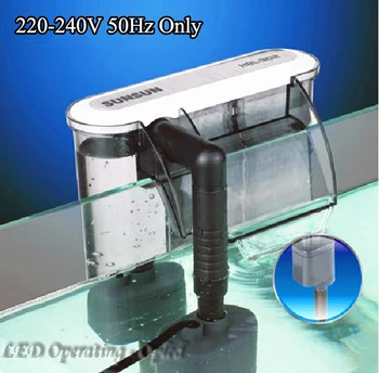 

Super 3W External Aquarium Filter Box Waterfall Water Pumps,2Size Active Carbon Sponge Board for fish tank external filter pump