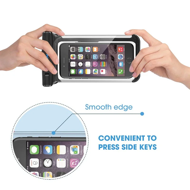 Mpow IPX8 Waterproof Case Phone Pouch Swimming Bags Underwater Pouch Phone Case For iphone X XS 8 7 7p 6 6p 6s 3.5 inch-6 inch   (9)