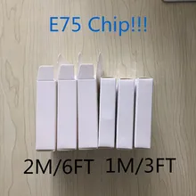 10 шт./лот 1 м/2 м E75 чип OD 3,0 мм A+++ высокое качество данных USB кабель для Foxconn 5 5S 6 6s 7 plus DHL бесплатно с коробкой