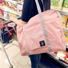 Women Folding Travel Bag High Capacity Organizer Bag Korean Version Waterproof Duffle Bag Fashion Portable Packing Cubes