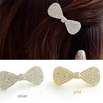 

TEROKK Women Girls Crystal Rhinestone Bowknot Barrette Hair Clip Clamp Hairpin Hair Accessories