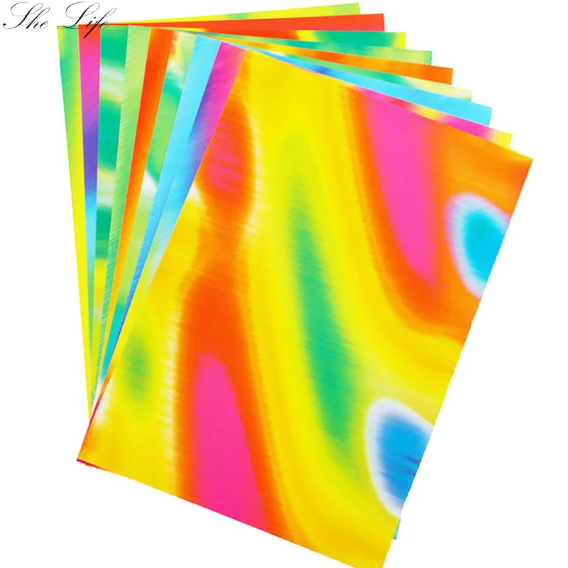5 листов 8K детская цветная красочная крафт-бумага цветная блестящая бумага для рисования ручной работы детские материалы для рисования