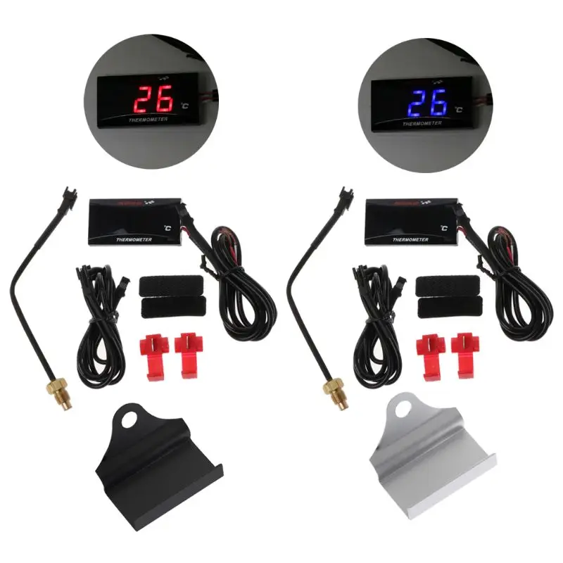 

Universal Motorcycle LCD Digital Thermometer Instrument Water Temp Meter Gauge For KOSO Yamaha Racing Scooter