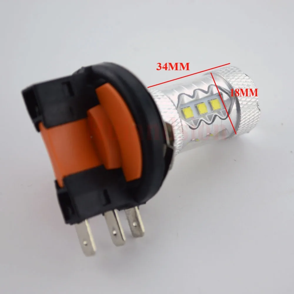 2 шт. H15 светодиодный КРИ чипы 16SMD светодиодный 12V 24V высокой мощности белый 6000K светодиодный лампы для авто внешний противотуманный светильник головной светильник