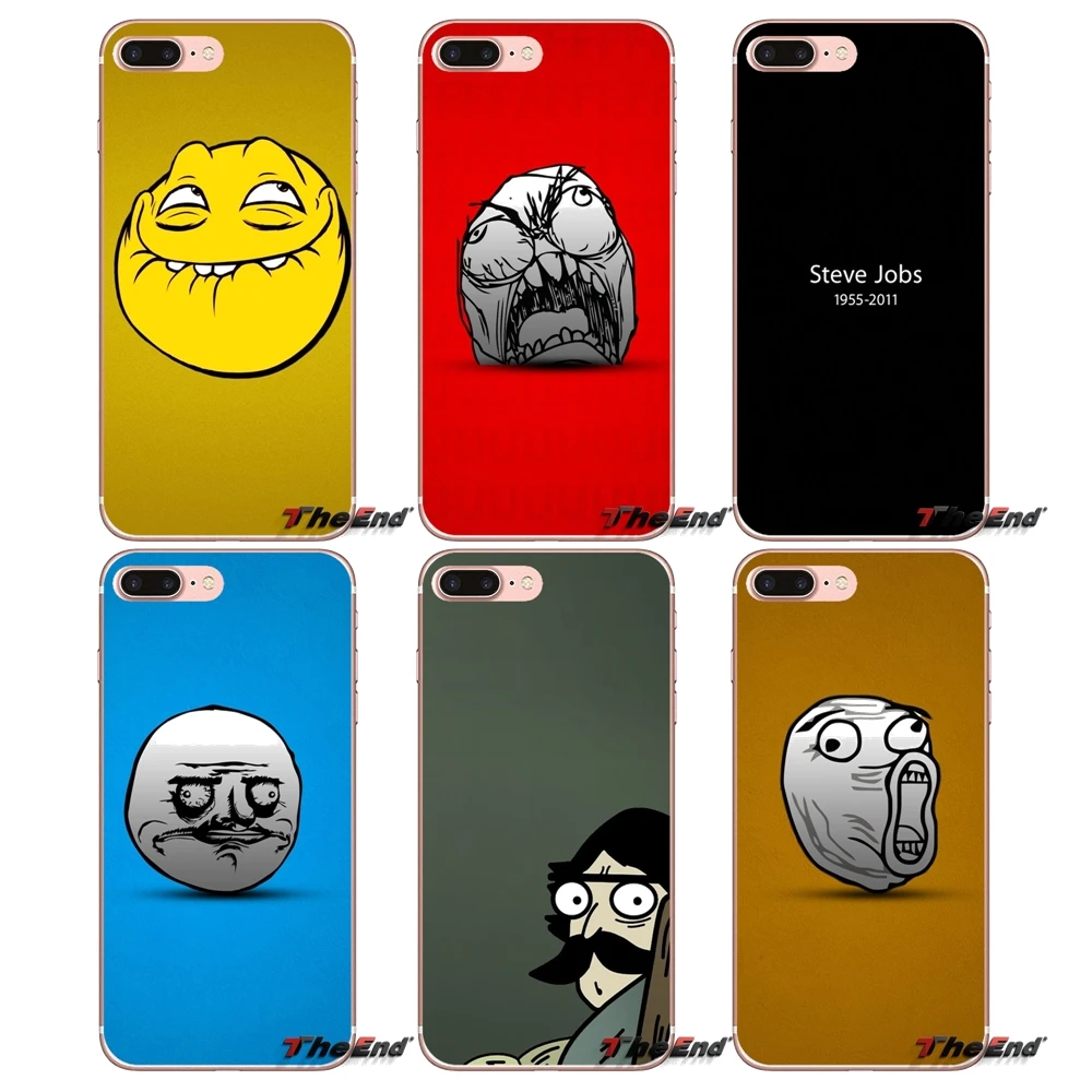 Для Samsung Galaxy S2 S3 S4 S5 MINI S6 S7 edge S8 S9 Plus Note 2 3 4 5 8 Coque Fundas обои Mem TPU прозрачные чехлы Чехлы