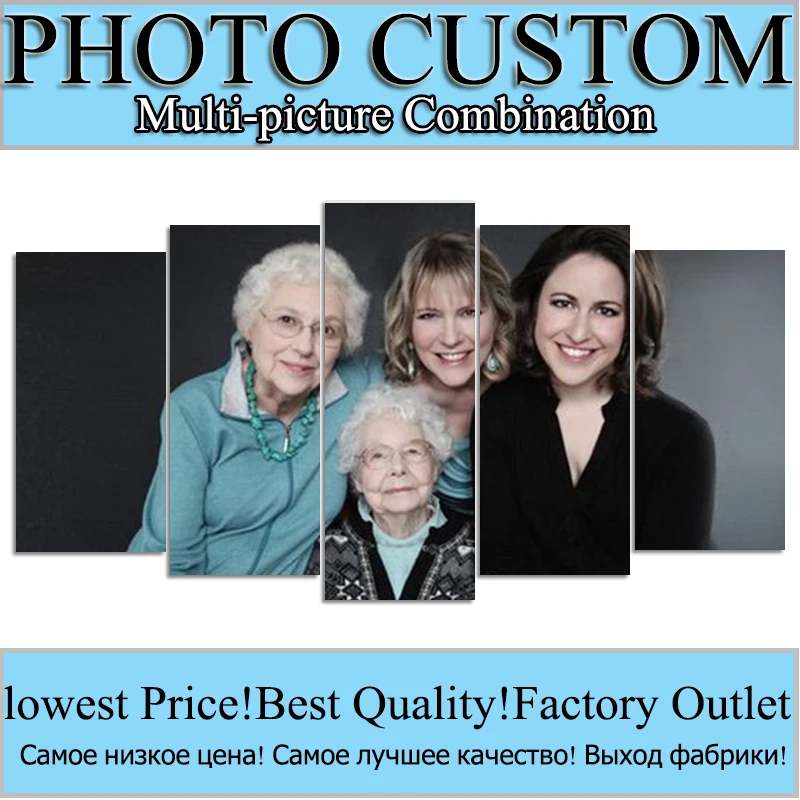 Photo-custom-5PCS-Multi-picture-Combination-DIY-Diamond-Embroidery-5D-Diamond-Painting-Cross-Stitch-full-Rhinestone